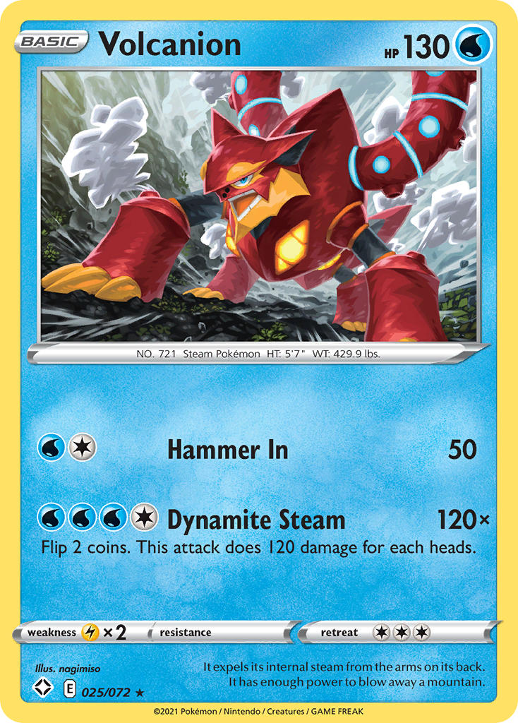 Volcanion (025/072) [Sword & Shield: Shining Fates] | Red Riot Games CA