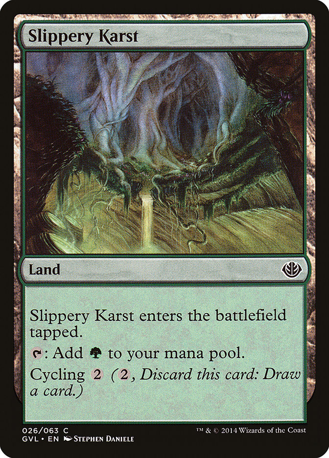 Slippery Karst (Garruk vs. Liliana) [Duel Decks Anthology] | Red Riot Games CA