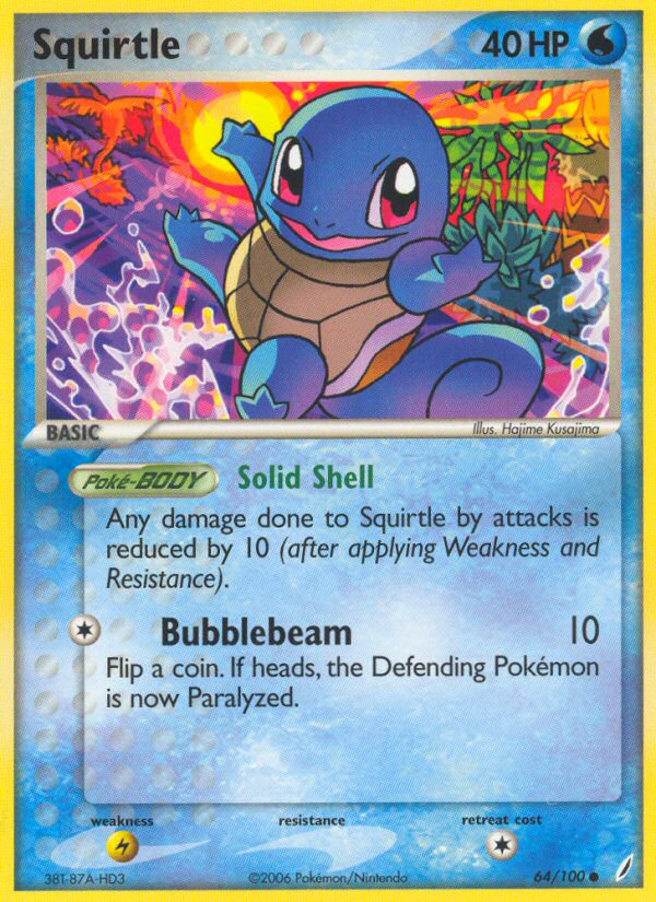 Squirtle (64/100) [EX: Crystal Guardians] | Red Riot Games CA