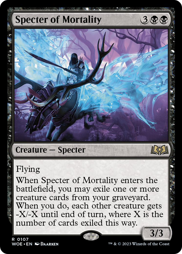 Specter of Mortality [Wilds of Eldraine] | Red Riot Games CA