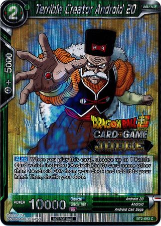 Terrible Creator Android 20 (BT2-093) [Judge Promotion Cards] | Red Riot Games CA