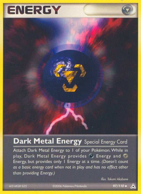Dark Metal Energy (97/110) [EX: Holon Phantoms] | Red Riot Games CA