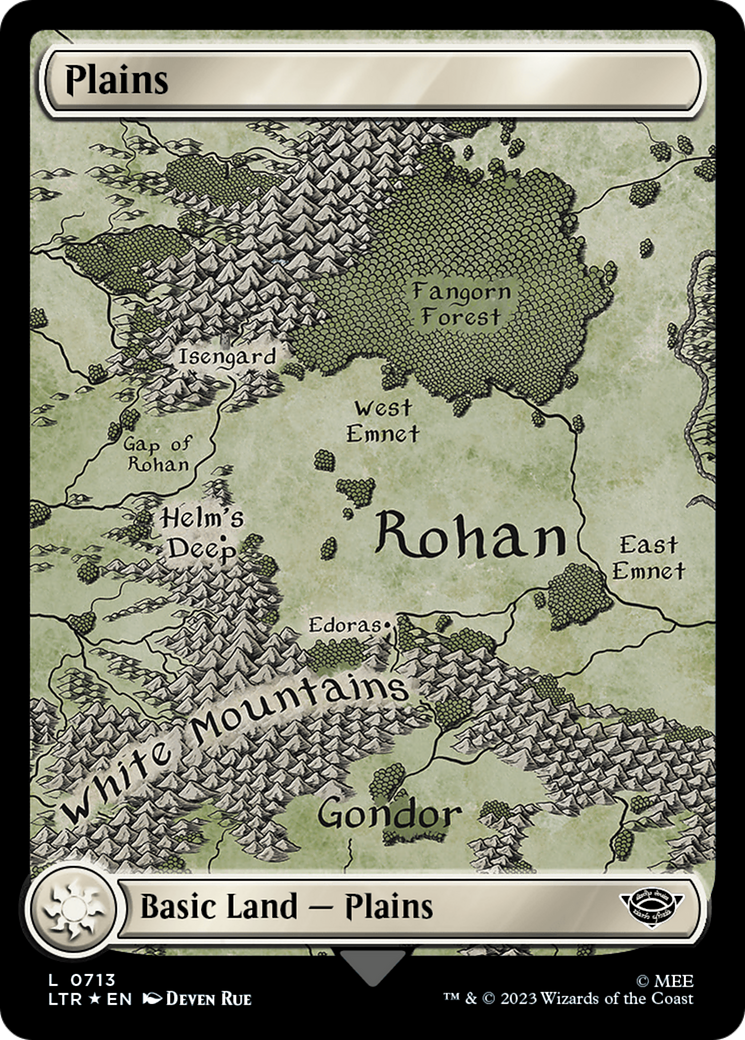 Plains (0713) (Surge Foil) [The Lord of the Rings: Tales of Middle-Earth] | Red Riot Games CA