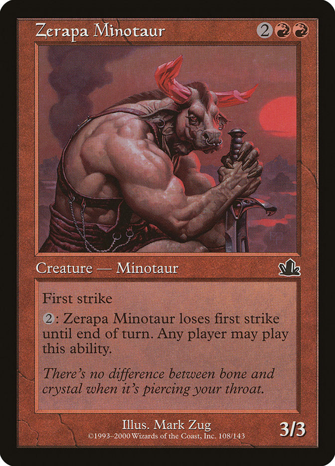 Zerapa Minotaur [Prophecy] | Red Riot Games CA