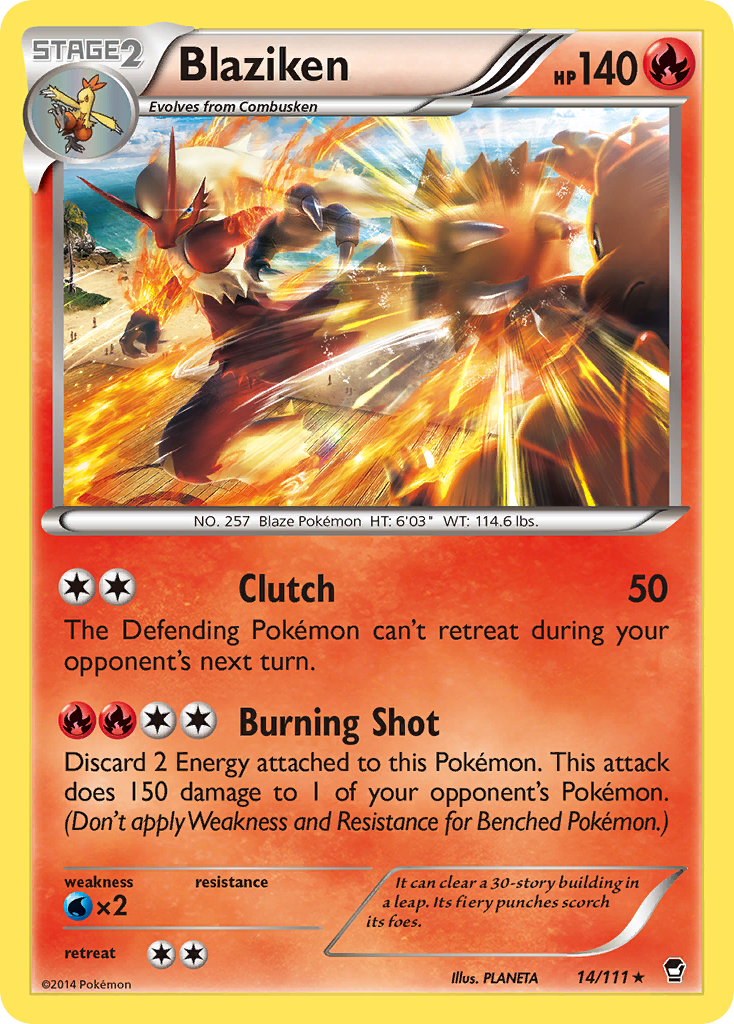 Blaziken (14/111) [XY: Furious Fists] | Red Riot Games CA