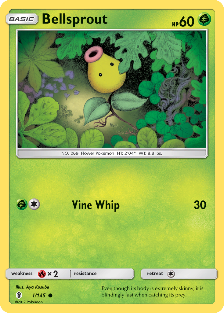 Bellsprout (1/145) [Sun & Moon: Guardians Rising] | Red Riot Games CA