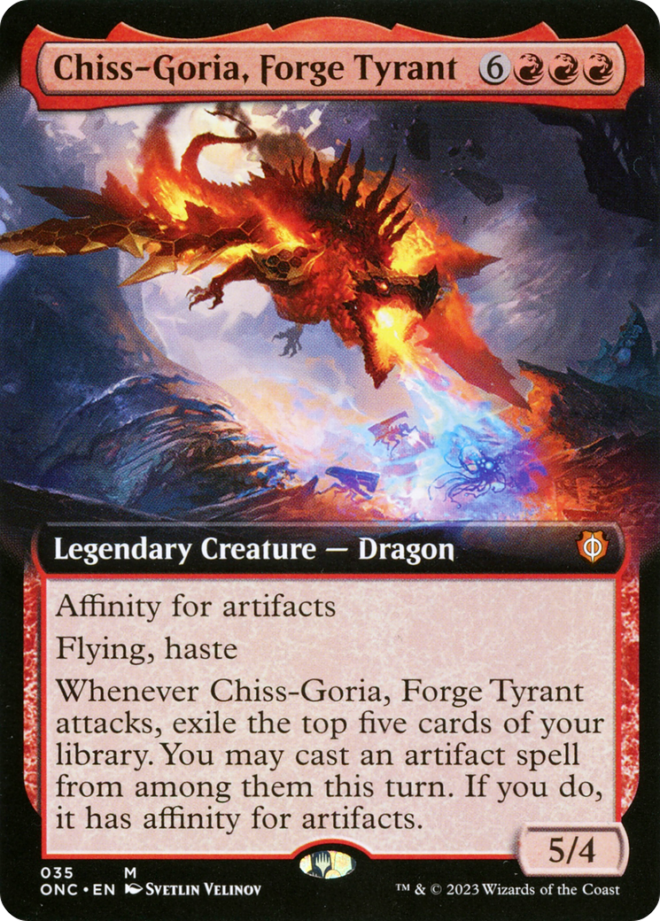 Chiss-Goria, Forge Tyrant (Extended Art) [Phyrexia: All Will Be One Commander] | Red Riot Games CA