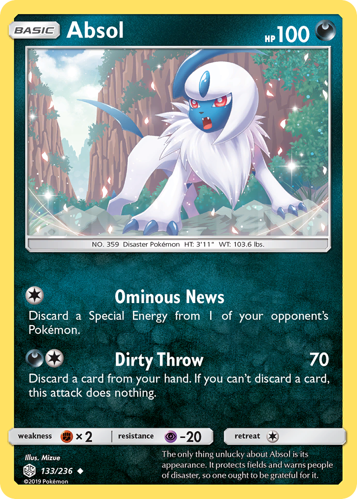 Absol (133/236) [Sun & Moon: Cosmic Eclipse] | Red Riot Games CA