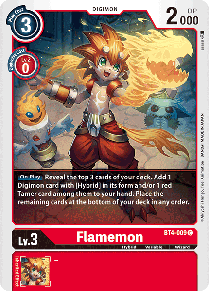Flamemon [BT4-009] [Great Legend] | Red Riot Games CA