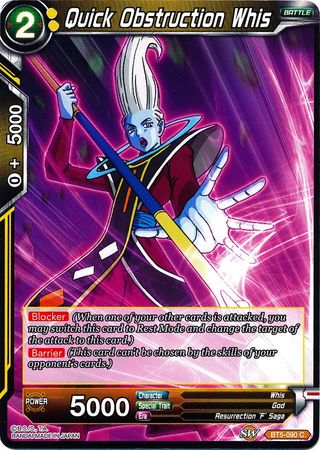 Quick Obstruction Whis (BT5-090) [Miraculous Revival] | Red Riot Games CA