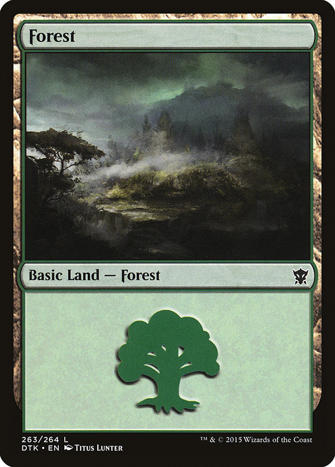 Forest (263) [Dragons of Tarkir] | Red Riot Games CA