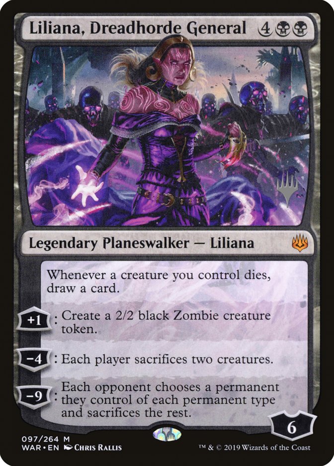Liliana, Dreadhorde General (Promo Pack) [War of the Spark Promos] | Red Riot Games CA