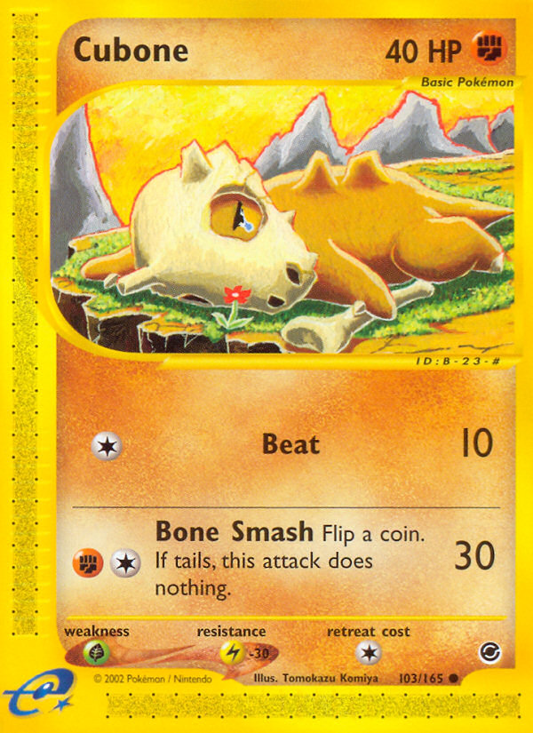 Cubone (103/165) [Expedition: Base Set] | Red Riot Games CA