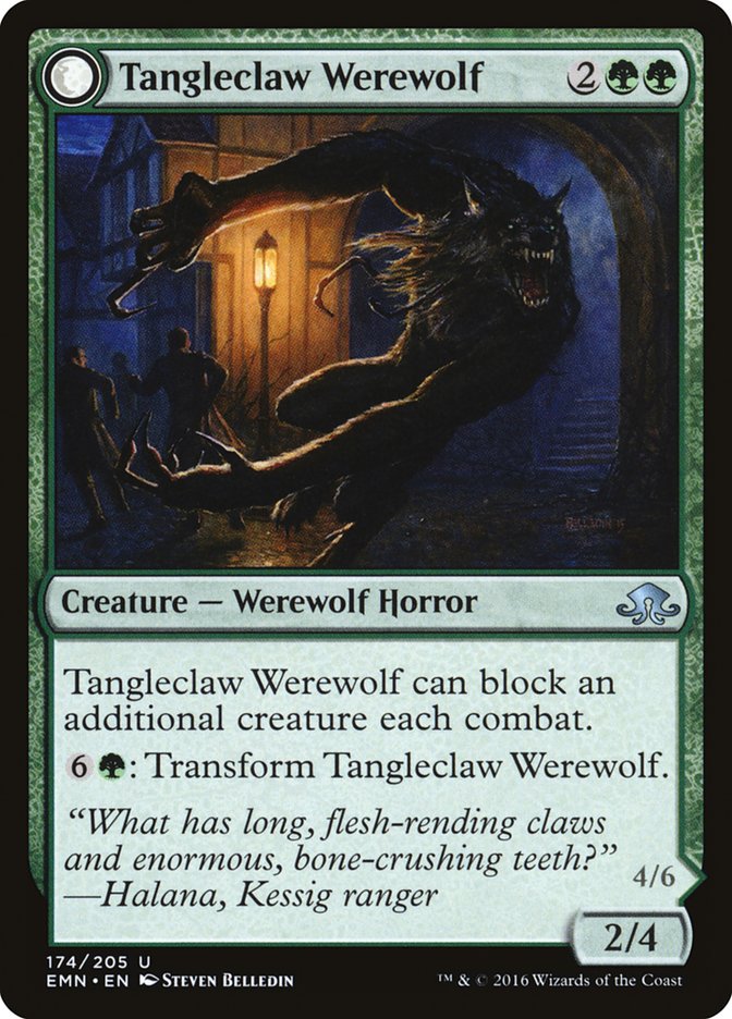 Tangleclaw Werewolf // Fibrous Entangler [Eldritch Moon] | Red Riot Games CA