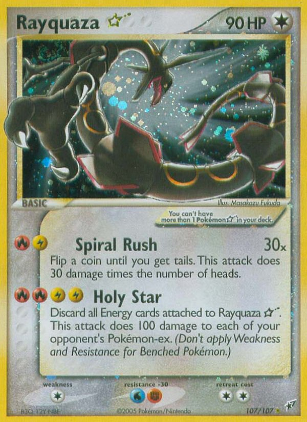 Rayquaza Star (107/107) [EX: Deoxys] | Red Riot Games CA