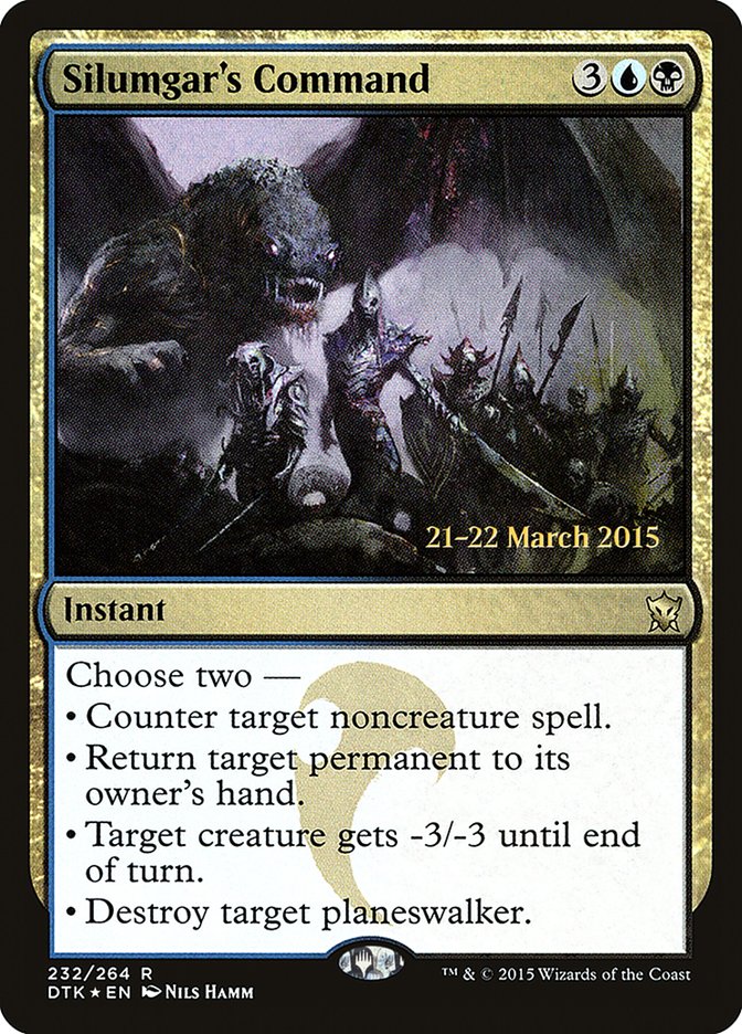 Silumgar's Command [Dragons of Tarkir Prerelease Promos] | Red Riot Games CA