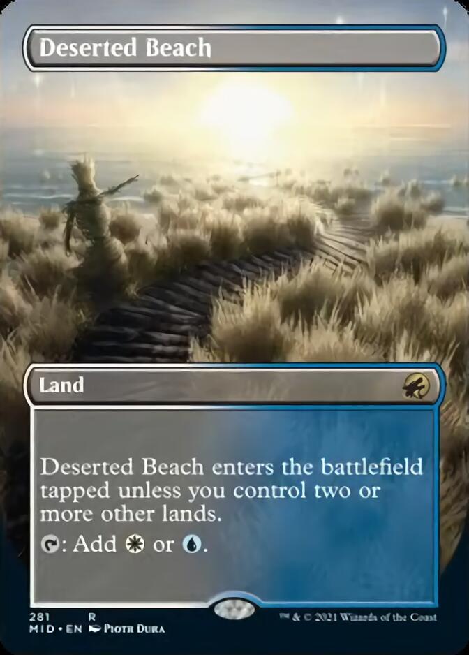 Deserted Beach (Borderless Alternate Art) [Innistrad: Midnight Hunt] | Red Riot Games CA