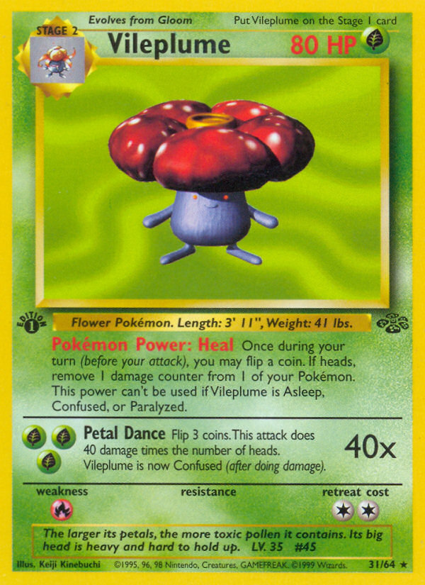 Vileplume (31/64) [Jungle 1st Edition] | Red Riot Games CA