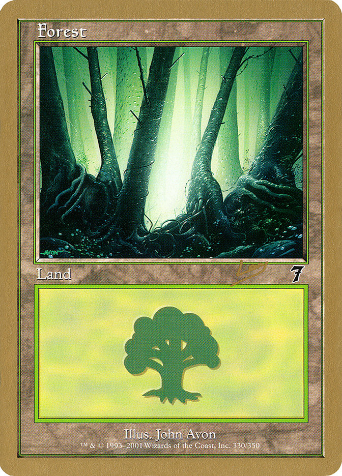 Forest (rl330) (Raphael Levy) [World Championship Decks 2002] | Red Riot Games CA