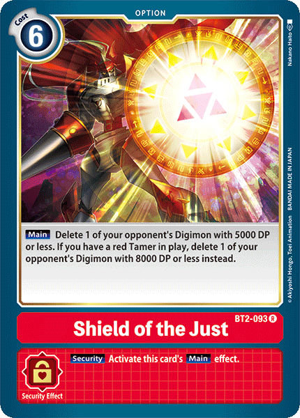 Shield of the Just [BT2-093] [Release Special Booster Ver.1.0] | Red Riot Games CA