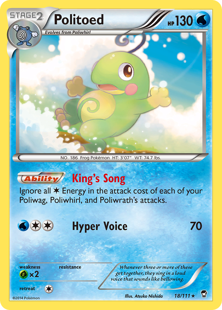Politoed (18/111) [XY: Furious Fists] | Red Riot Games CA