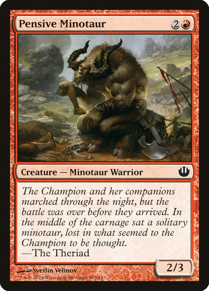 Pensive Minotaur [Journey into Nyx] | Red Riot Games CA