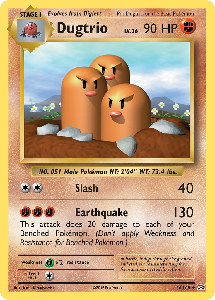 Dugtrio (56/108) [XY: Evolutions] | Red Riot Games CA