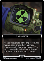 Radiation // Alien Double-Sided Token [Fallout Tokens] | Red Riot Games CA