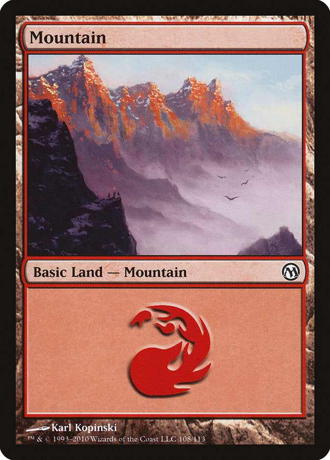 Mountain (108) [Duels of the Planeswalkers] | Red Riot Games CA