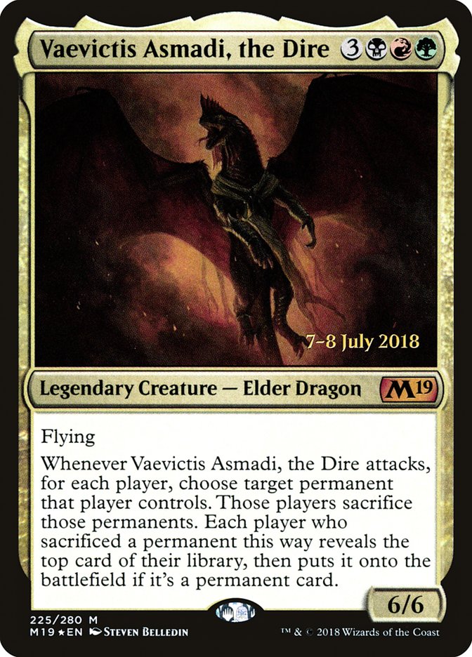 Vaevictis Asmadi, the Dire [Core Set 2019 Prerelease Promos] | Red Riot Games CA