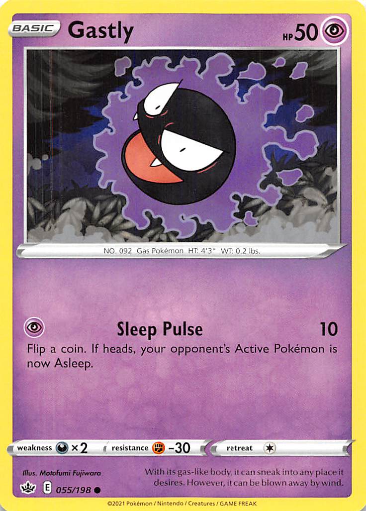 Gastly (055/198) [Sword & Shield: Chilling Reign] | Red Riot Games CA