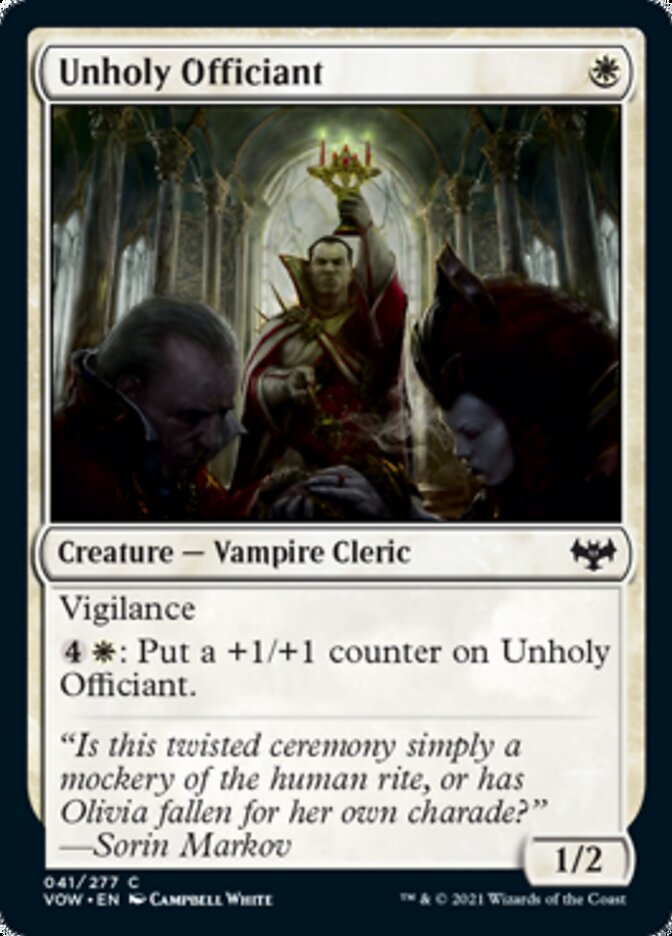 Unholy Officiant [Innistrad: Crimson Vow] | Red Riot Games CA