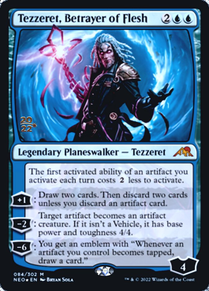 Tezzeret, Betrayer of Flesh [Kamigawa: Neon Dynasty Prerelease Promos] | Red Riot Games CA