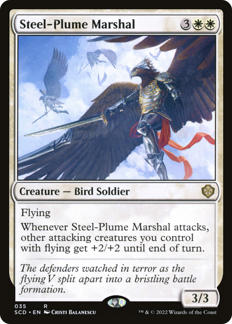 Steel-Plume Marshal [Starter Commander Decks] | Red Riot Games CA