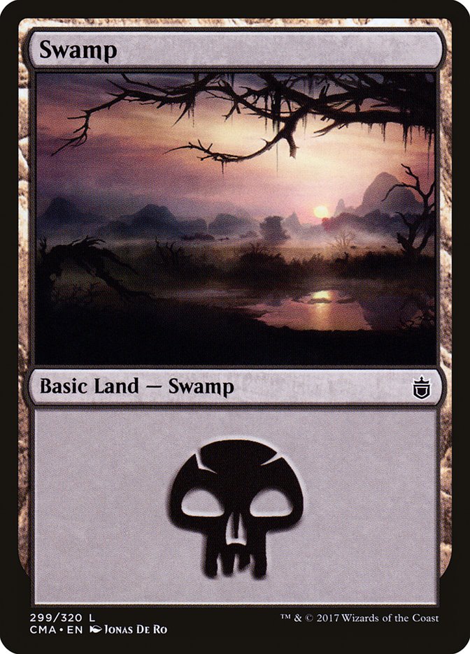 Swamp (299) [Commander Anthology] | Red Riot Games CA
