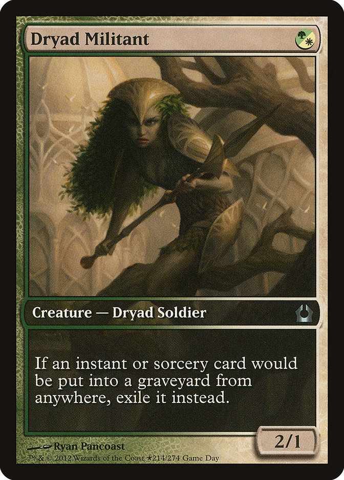 Dryad Militant (Game Day) (Extended Art) [Return to Ravnica Promos] | Red Riot Games CA