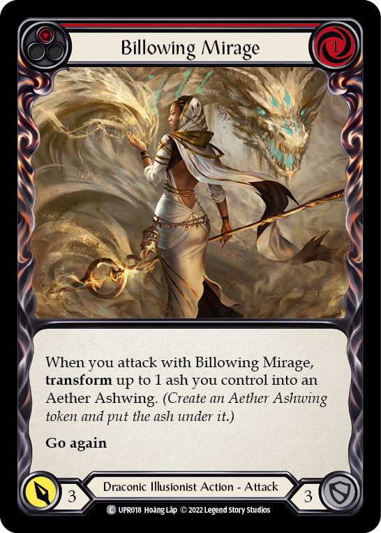 Billowing Mirage (Red) [UPR018] (Uprising)  Rainbow Foil | Red Riot Games CA