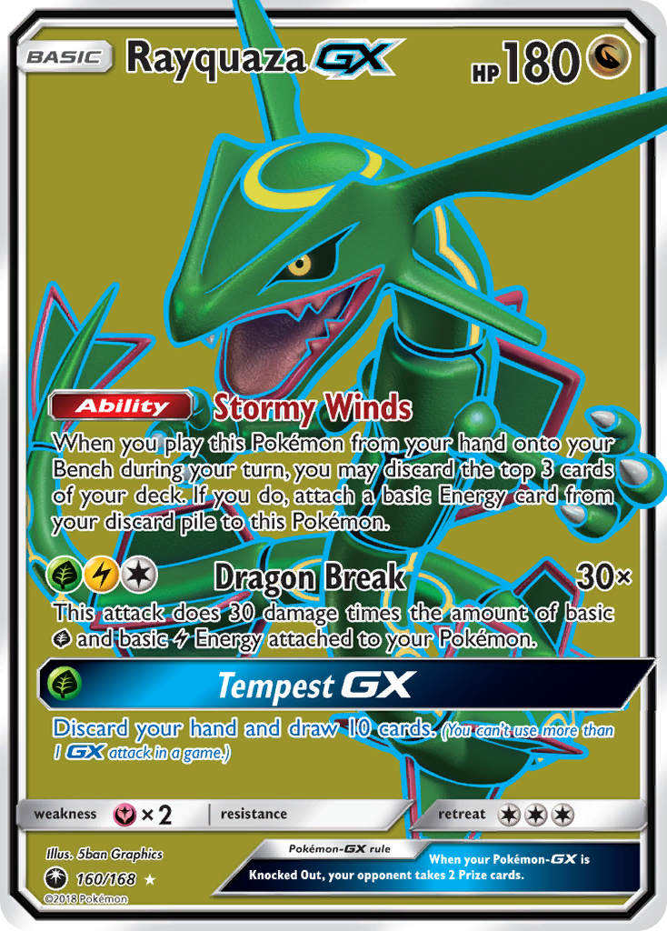 Rayquaza GX (160/168) [Sun & Moon: Celestial Storm] | Red Riot Games CA