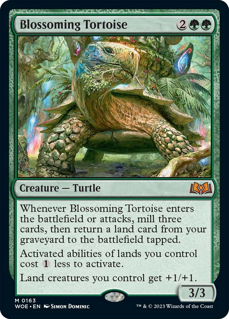 Blossoming Tortoise [Wilds of Eldraine] | Red Riot Games CA