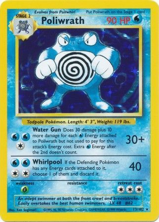 Poliwrath (13/102) [Base Set Unlimited] | Red Riot Games CA