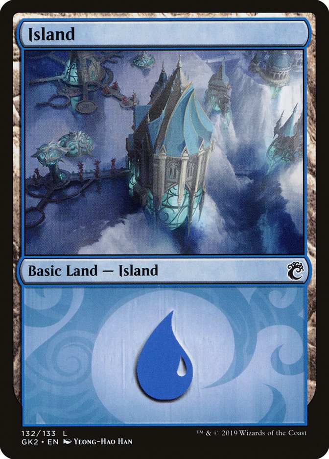 Island (132) [Ravnica Allegiance Guild Kit] | Red Riot Games CA