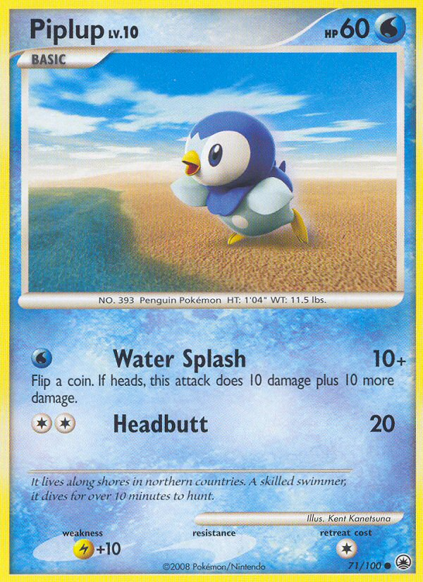 Piplup (71/100) [Diamond & Pearl: Majestic Dawn] | Red Riot Games CA