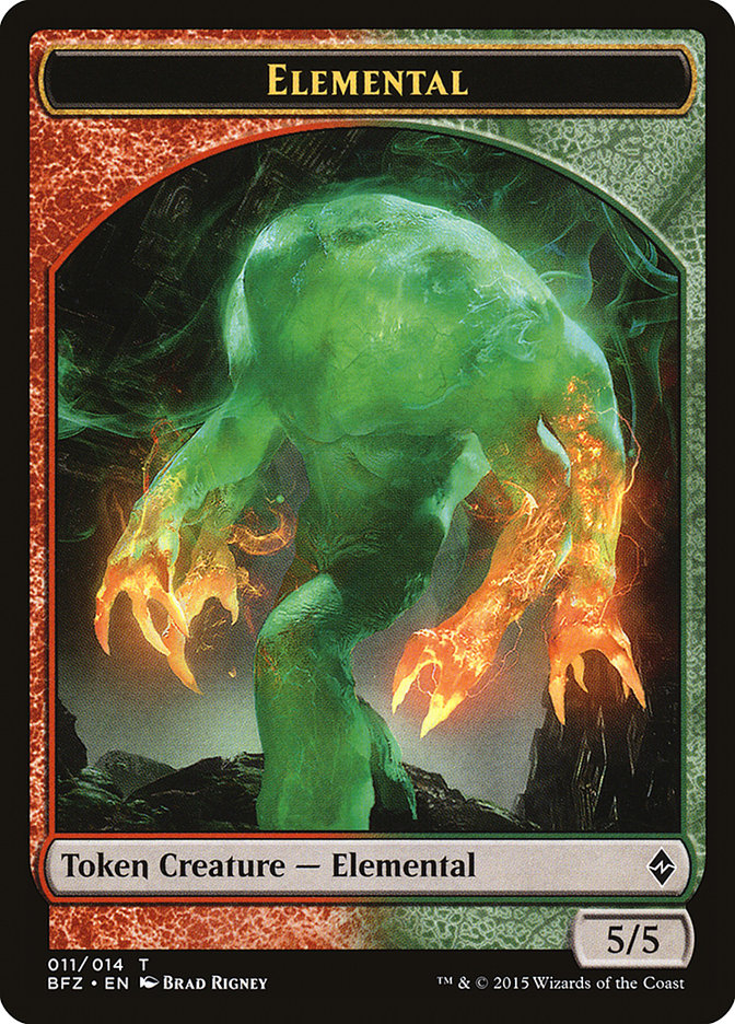 Elemental Token (011/014) [Battle for Zendikar Tokens] | Red Riot Games CA