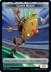 Clown Robot (002) // Food (011) Double-Sided Token [Unfinity Tokens] | Red Riot Games CA