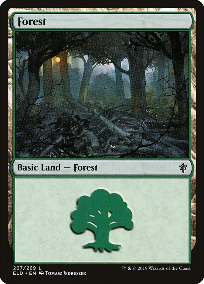 Forest (267) [Throne of Eldraine] | Red Riot Games CA