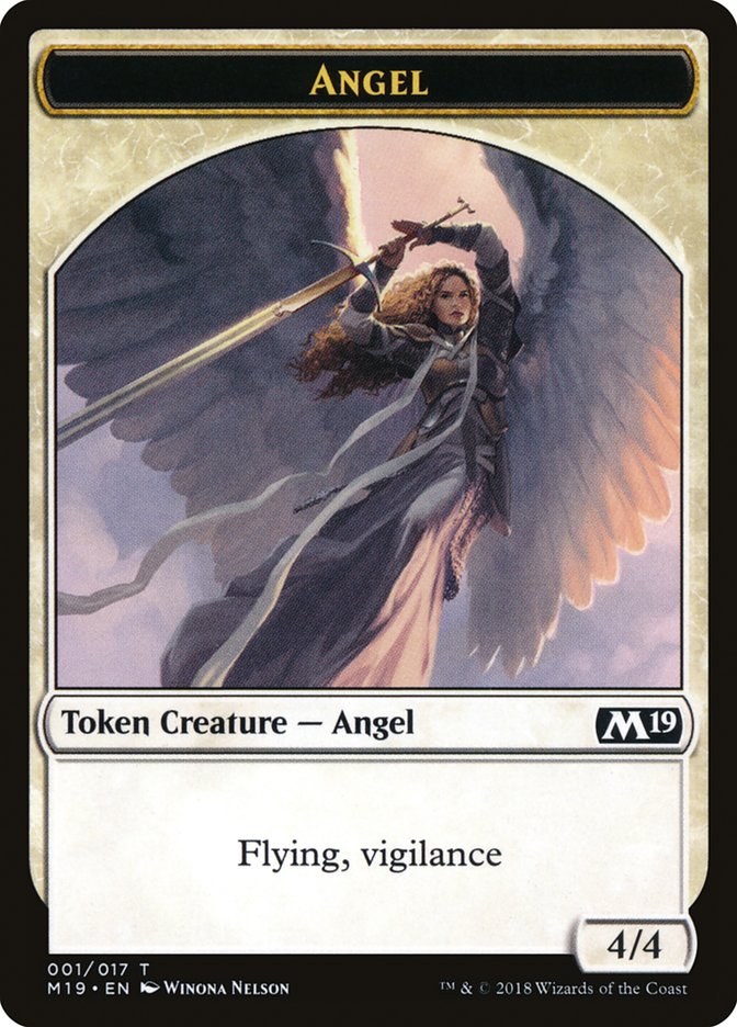 Angel Token [Core Set 2019 Tokens] | Red Riot Games CA