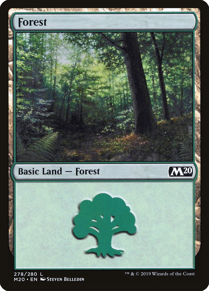 Forest (278) [Core Set 2020] | Red Riot Games CA