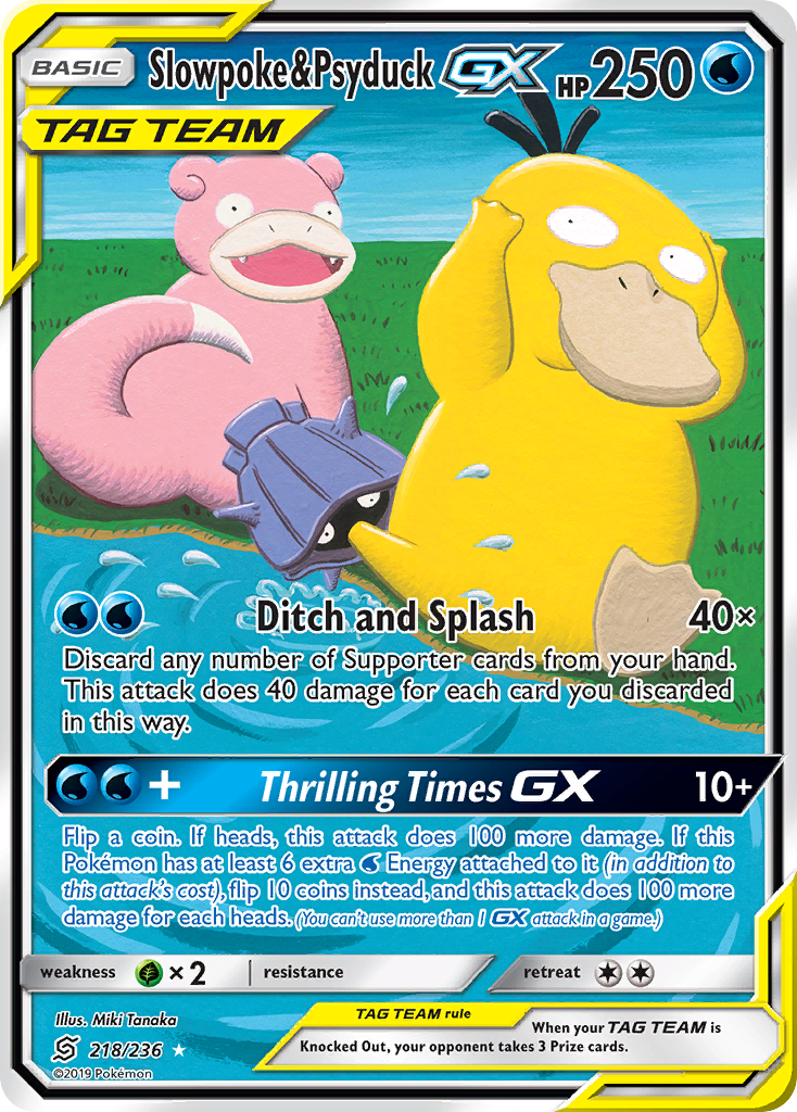 Slowpoke & Psyduck GX (218/236) [Sun & Moon: Unified Minds] | Red Riot Games CA