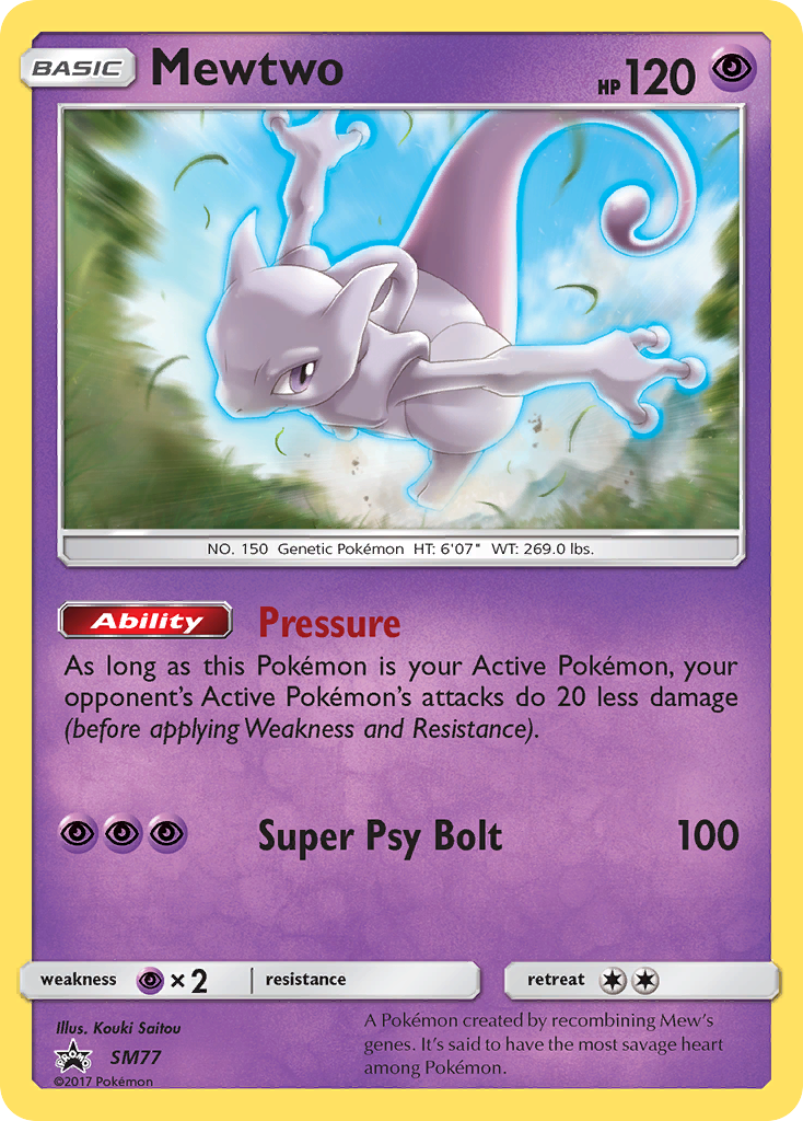 Mewtwo (SM77) [Sun & Moon: Black Star Promos] | Red Riot Games CA