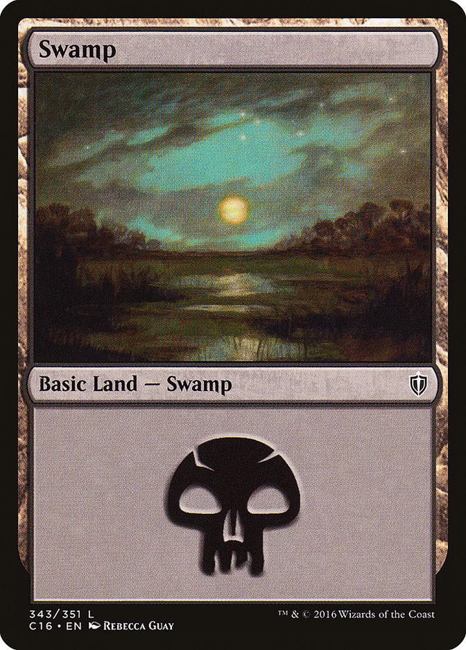 Swamp (343) [Commander 2016] | Red Riot Games CA